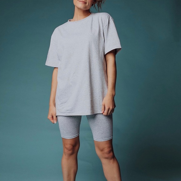 Matching Oversized Tshirt W Bike Short 